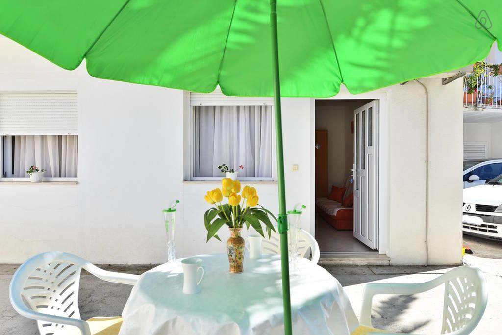 Adria Apartments Stobrec Bagian luar foto